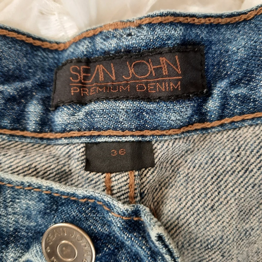 Sean John Denim Shorts Men's 36 GUC 90s Y2k 100% Cotton - Picture 6 of 11